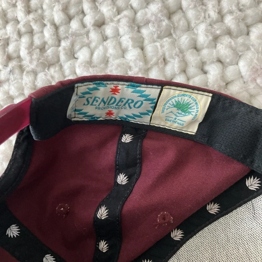 Sendero Provisions Co. Hat Cap Adult Red Snapback‎ Roped Rio Grande River